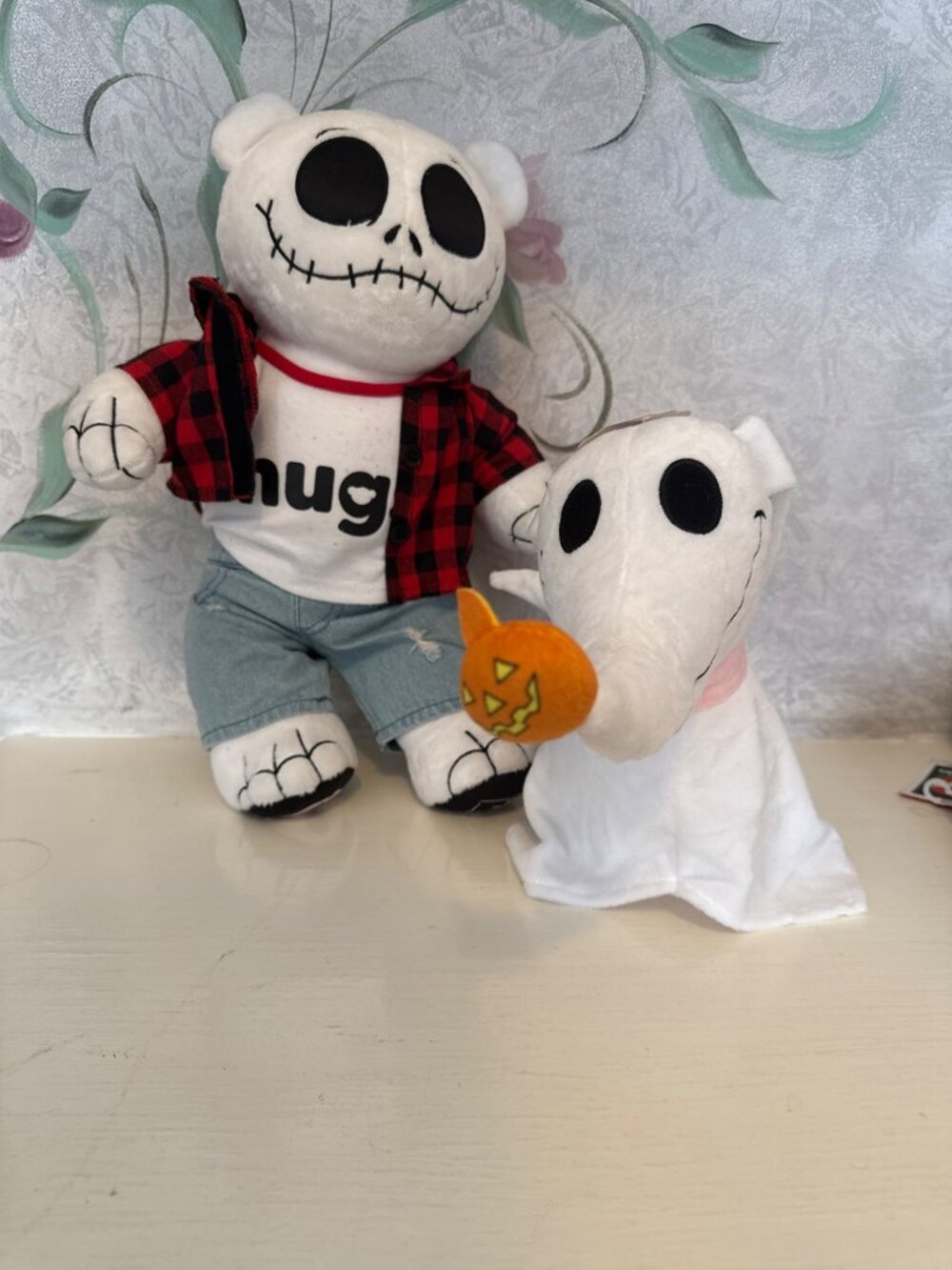 Build A Bear Jack Skellington & Zero Plush Bundle Nightmare Before Christmas